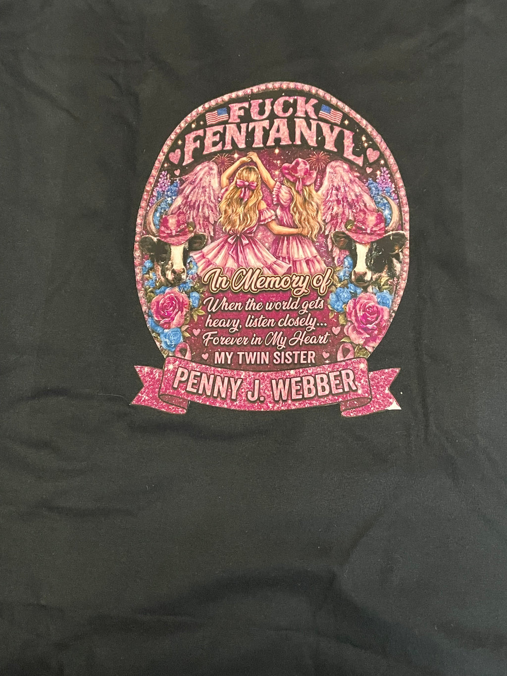 Custom F*ck Fentanyl Memorial Shirt | Personalized In Memory Of Shirt | Photo Keepsake Tee