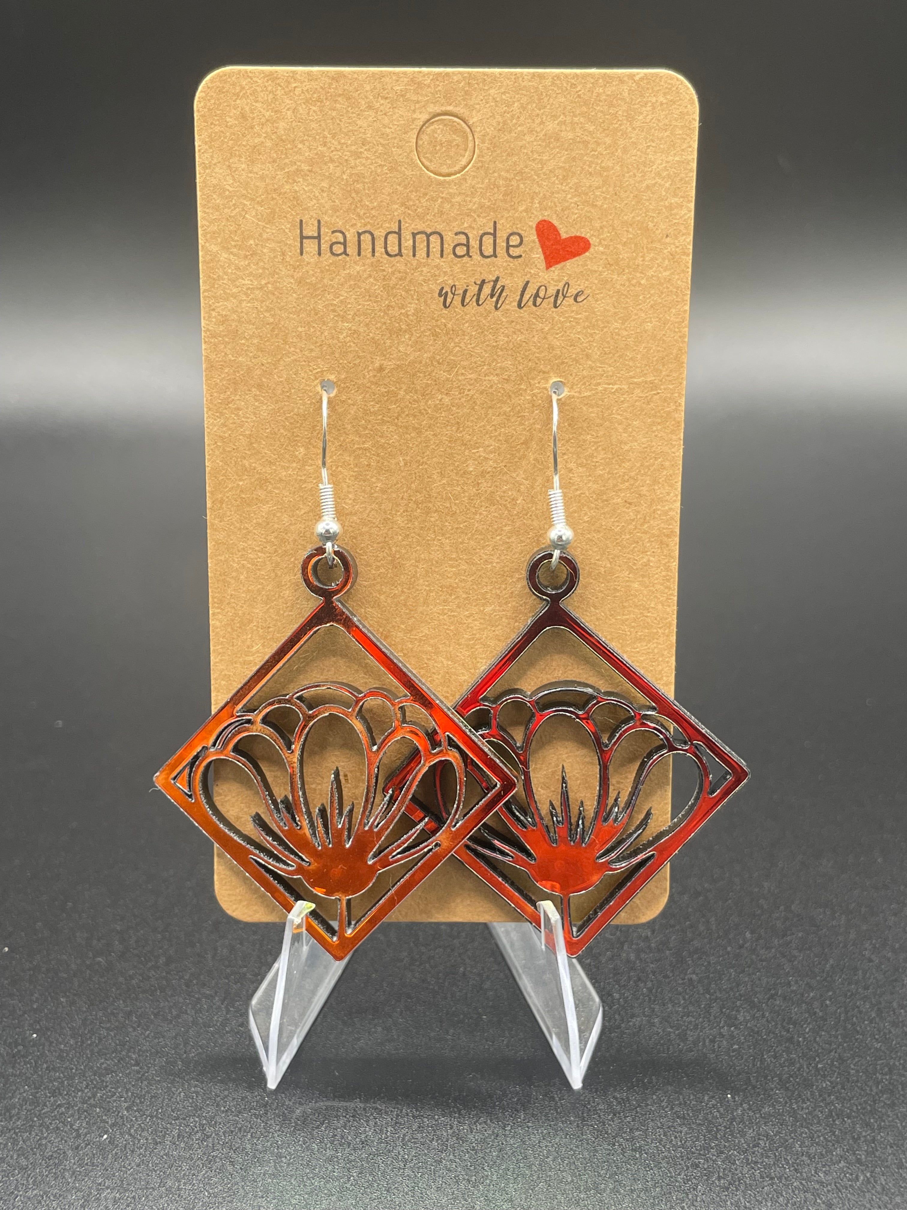 Handmade Acrylic Earrings – Laser Cut