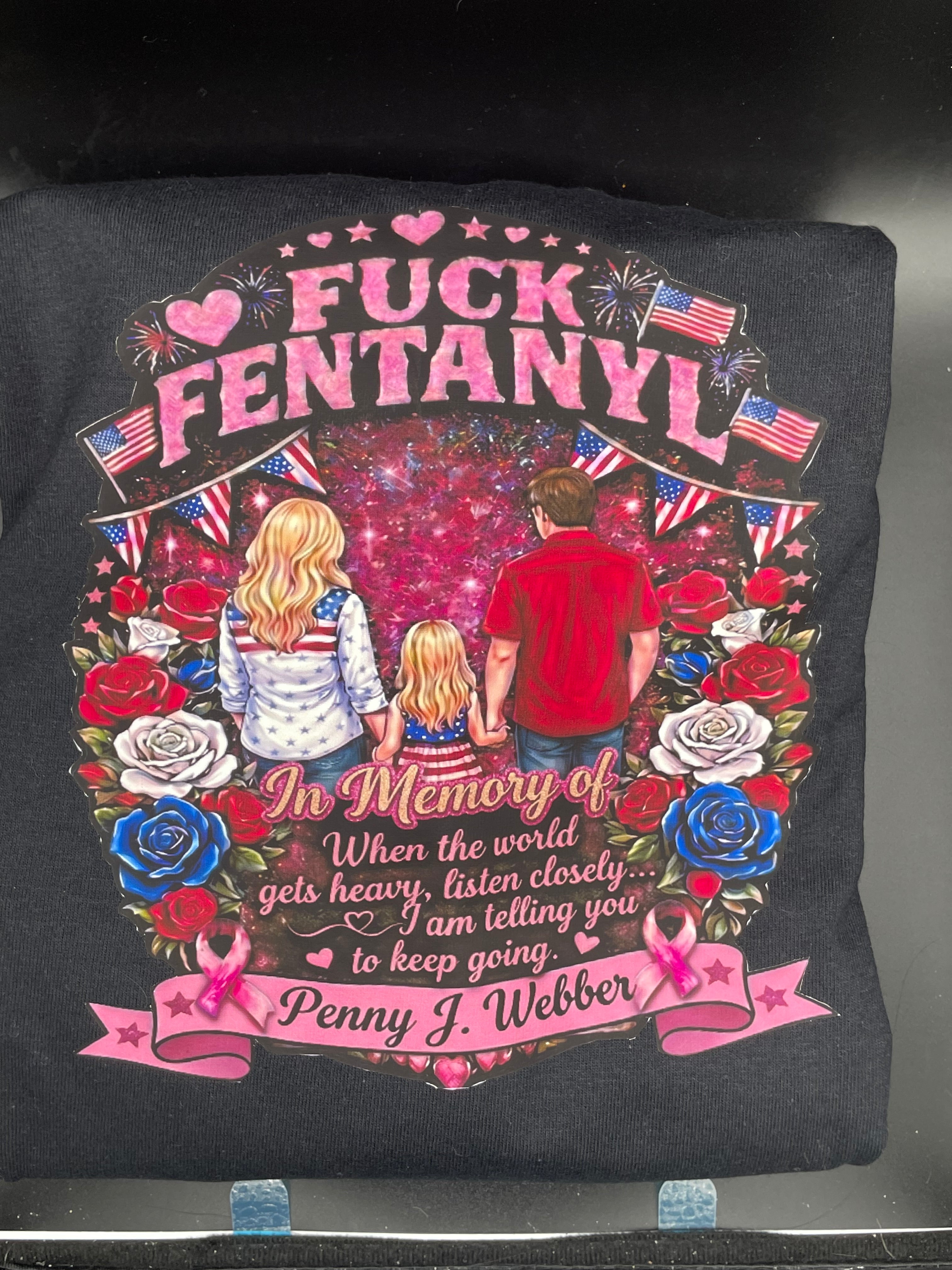 Custom F*ck Fentanyl Memorial Shirt | Personalized In Memory Of Shirt | Photo Keepsake Tee