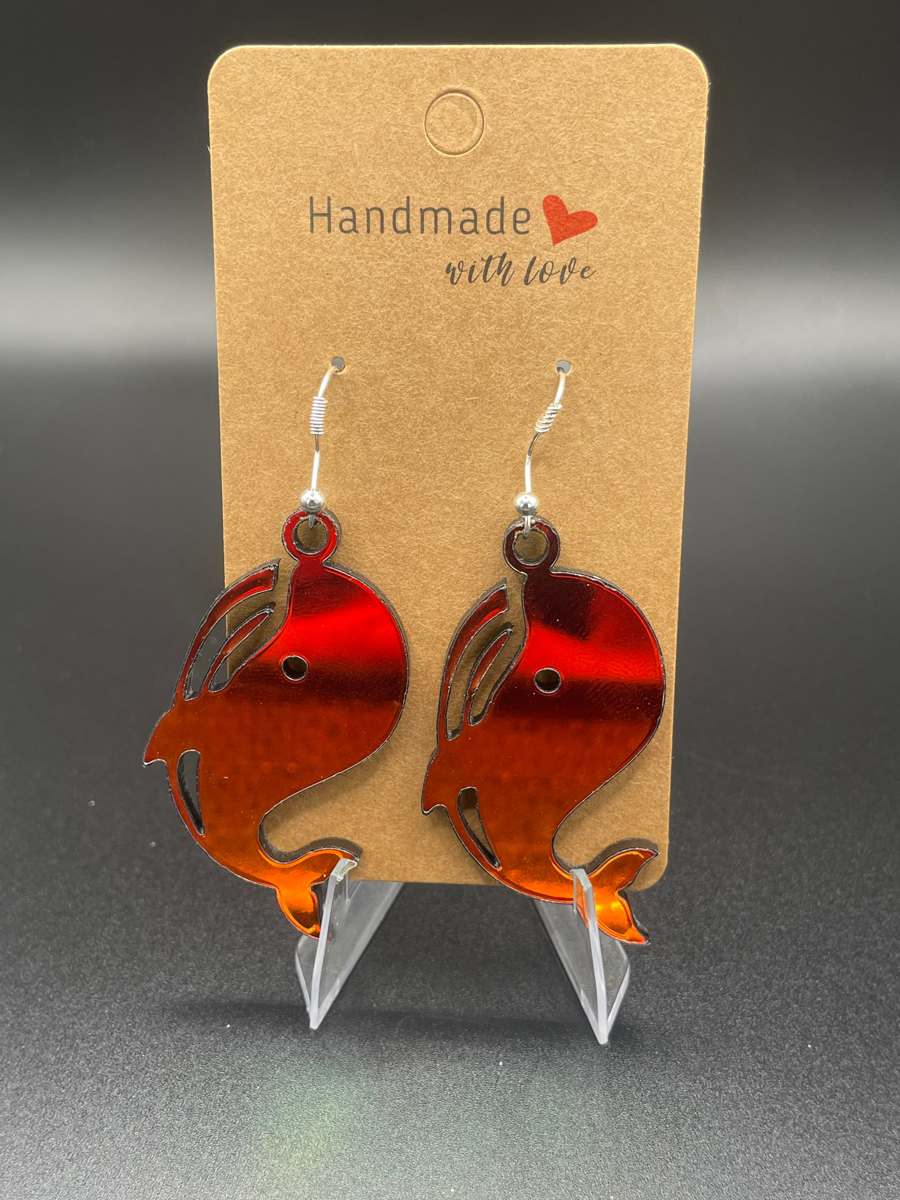 Handmade Acrylic Earrings – Laser Cut
