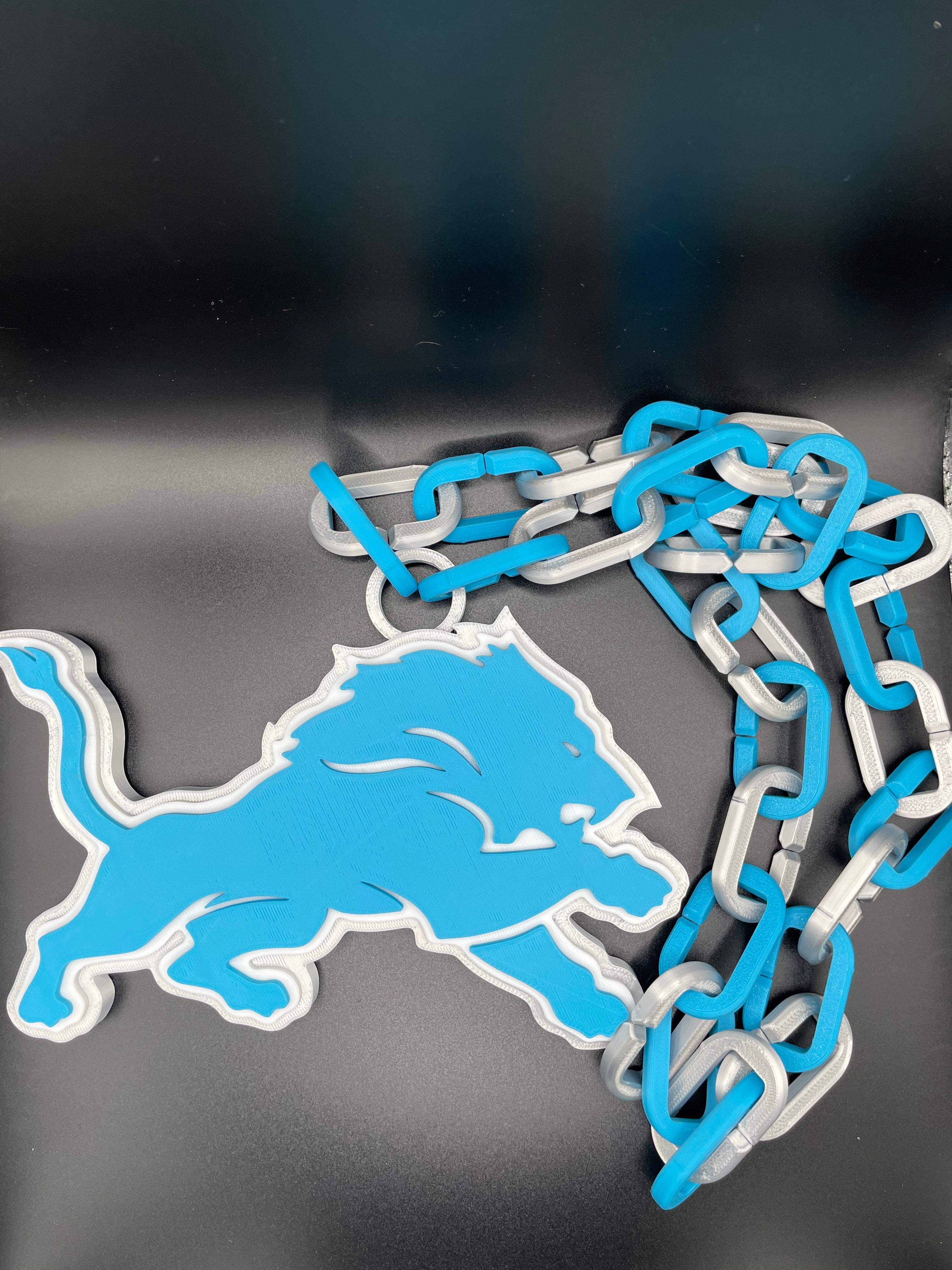 Custom Football Team Inspired Chunky Chain Necklace