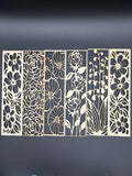 Floral Wooden Bookmark Set (7 Piece)