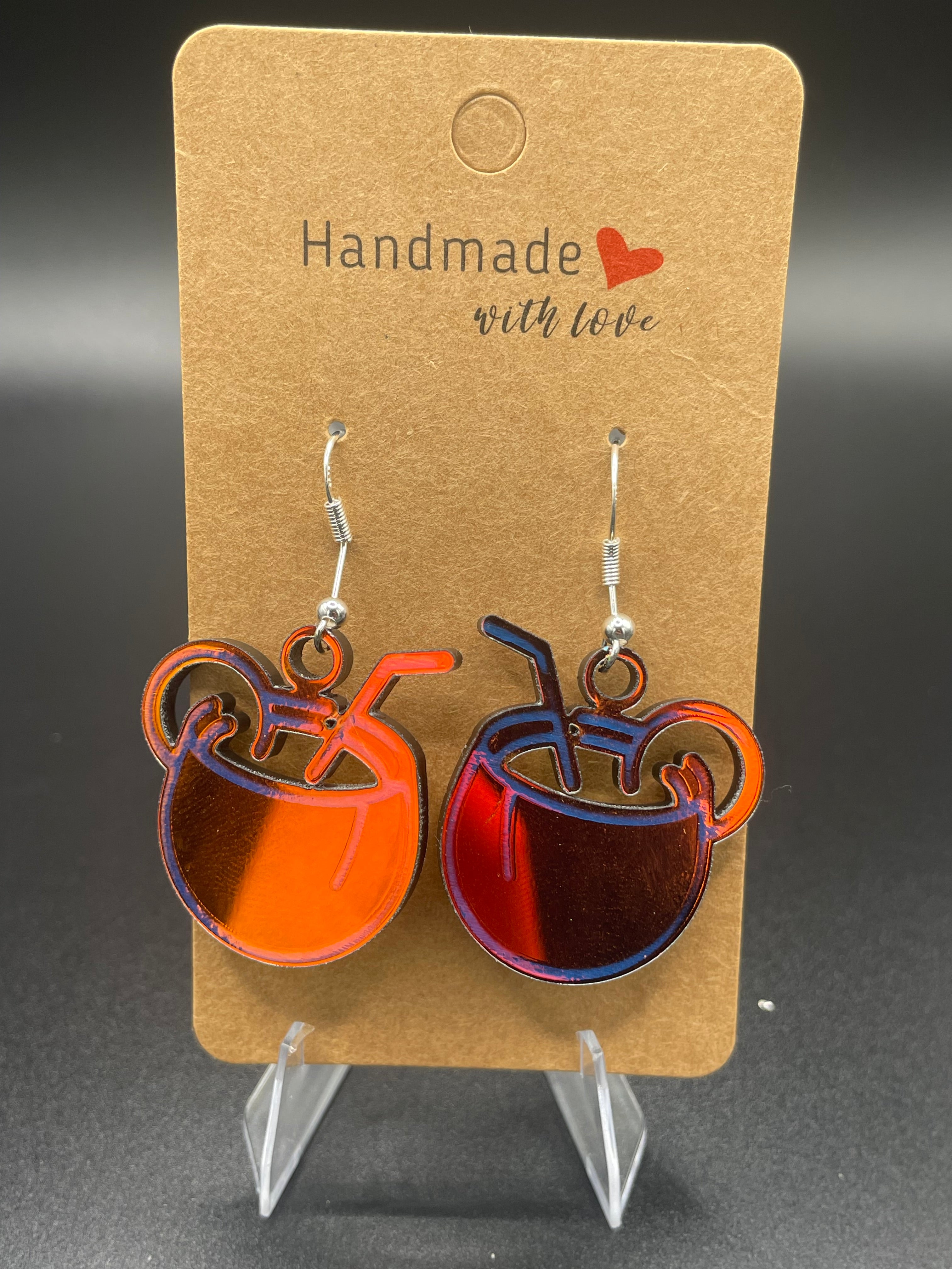 Handmade Acrylic Earrings – Laser Cut