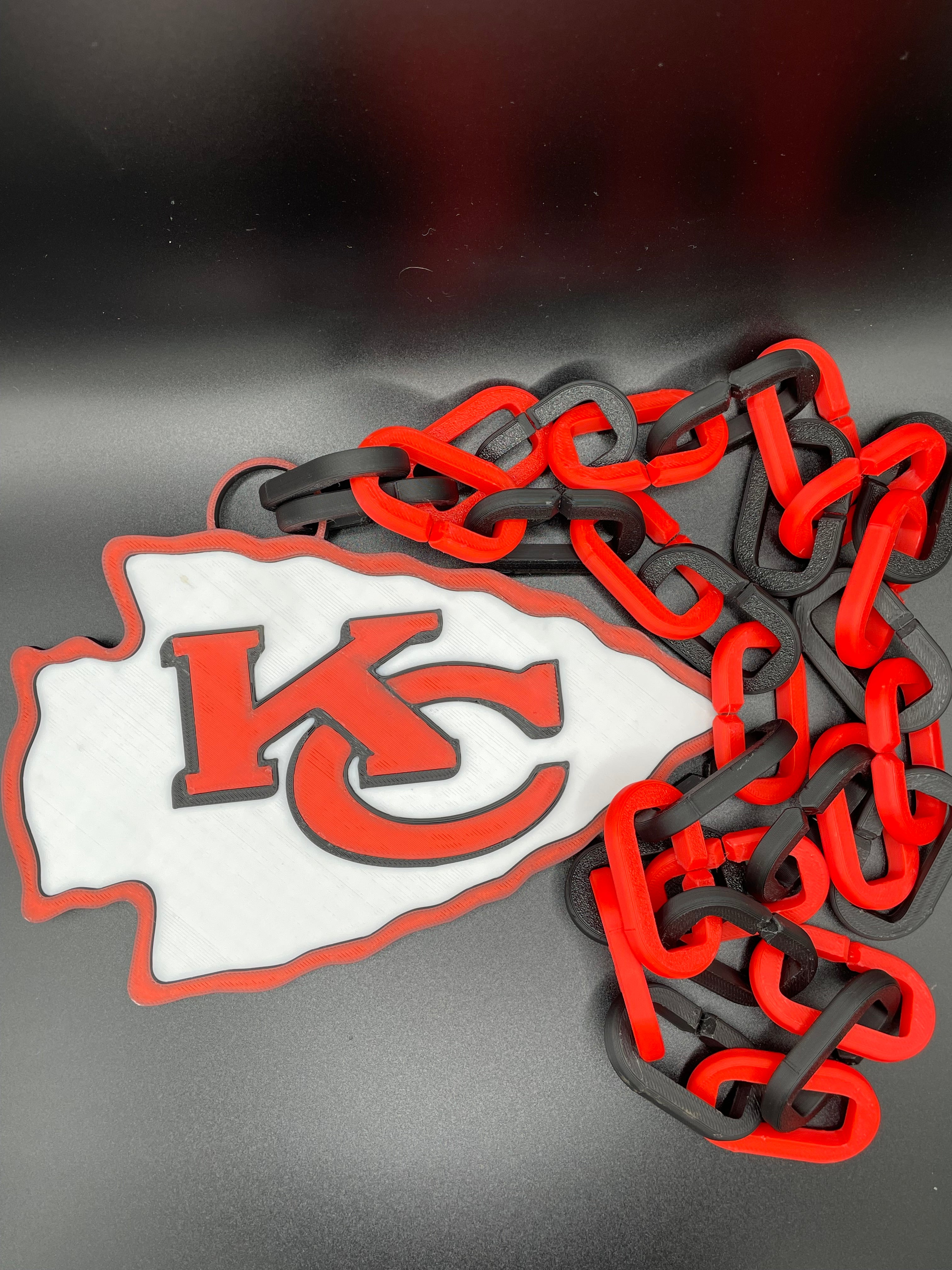 Custom Football Team Inspired Chunky Chain Necklace