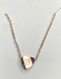 Custom Engraved Stainless Steel Heart Necklace