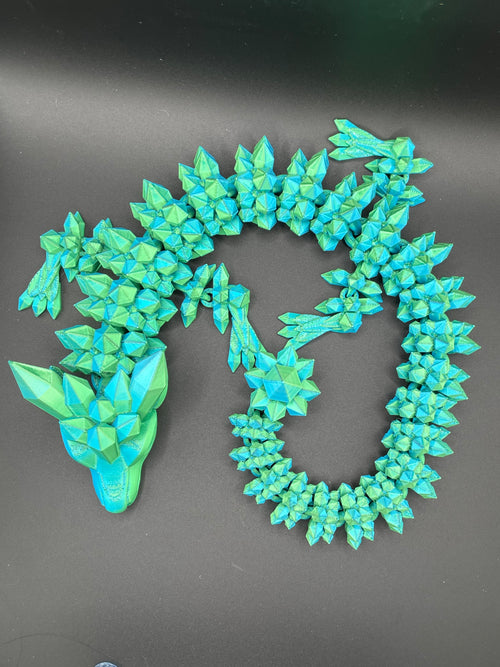 21” Articulated Crystal Dragon