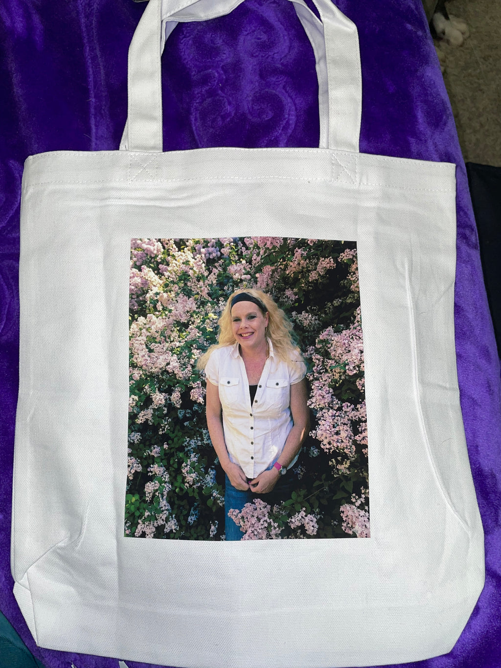 Custom Memorial Tote Bag | Personalized Photo Keepsake